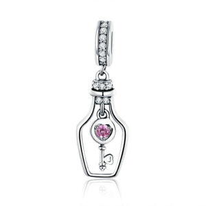 New European Silver Cz Charm Crystal Beads Fit Necklace Bracelet Chain Diy J087
