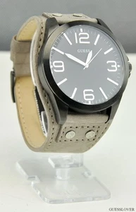 ENVÍO GRATUITO EE. UU. Reloj GUESS Cuero Topo ESPECIAL Nuevo U0181G2 Encantador Elegante - Imagen 1 de 5