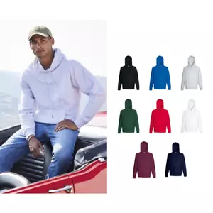 Sudadera ligera Fruit of The Loom - sudadera con capucha lisa/casual - Imagen 1 de 12