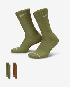 Nike EVERYDAY MAX Cushioned CREW Socks DQ6394-903 Size XL(12-15) 2-Pack MSRP $22