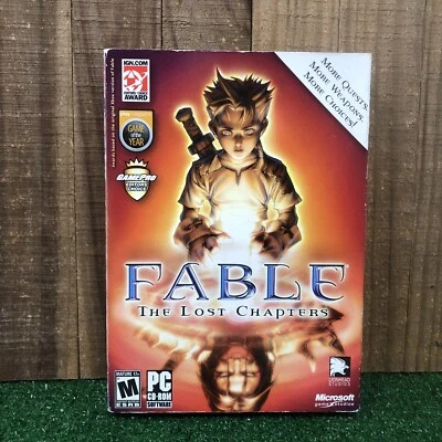 Fable The Lost Chapters (PC, 2005) PC CD ROM 4 Disc Set  w/manual and slip cover - Image 1 of 4