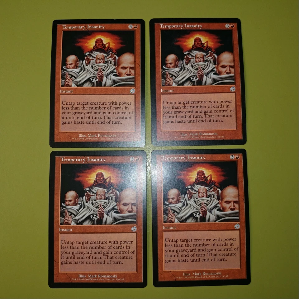 Temporary Insanity x4 Torment 4x Playset Magic the Gathering MTG - Image 1 of 1