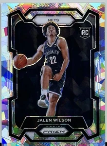 2023-24 Panini Prizm Basketball #128 Jalen Wilson Silver Cracked Ice Rookie - Picture 1 of 2