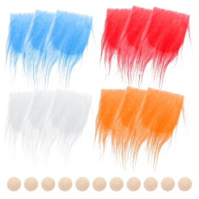 1 Juego de Barbas de Gnomo Útiles Cuentas de Madera Hechas a Mano Barbas de Gnomo Barba enana Foto 1 de 4