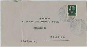 ITALIA RSI - storia postale: 25 centesimi FIRENZE isolato su BUSTA 1944 - Picture 1 of 1