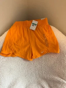 Nike Big Kids Dri Fit High Waisted Training Shorts XL and XS Orange  - Picture 1 of 6