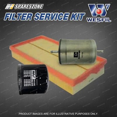 Wesfil Oil Air Fuel Filter Service Kit for Citroen XM 3.0L V6 Petrol 1997-2000 - image 1 of 2