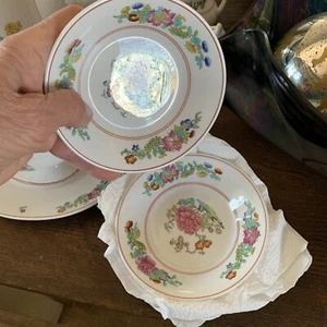 Spode FAMILIA ROSA, juego de 8 cuencos de frutas, como nuevo - Imagen 1 de 4