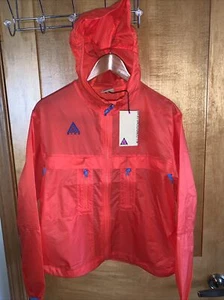 GIACCA CON CAPPUCCIO NIKE DONNA NUOVA CON ETICHETTE NRG ACG - Rosso Habanero - Small - Foto 1 di 6
