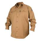 Black Stallion FS7-KHK Flame-Resistant Cotton Work Shirt Khaki 3X-Large
