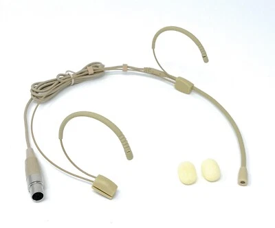 Headset Microphone fits Phenyx Pro Wireless Belt Packs w/ mini XLR 3-pin Beige - Image 1 of 4