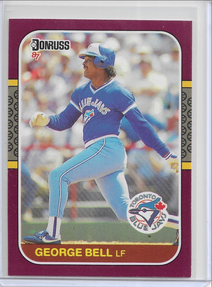 1987 Donruss Opening Day Baseball George Bell Card # 39 Toronto Blue Jays - Image 1 of 1