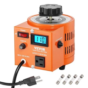 VEVOR 500VA Transformador de Voltaje Variable 3.84A 0-130V Regulador de Voltaje CA - Imagen 1 de 6