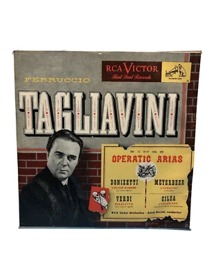 Ferruccio Tagliavini Single Operatic Arias 3 Red Vinyls 7” RCA Victor 45RPM PO - Image 1 of 4