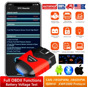 Bluetooth ELM327 OBD2 Code Reader Scanner Car Diagnostic Tool for iPhone Android - Picture 1 of 9