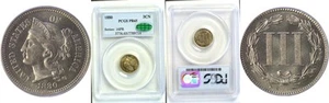 1880 3C Nickel Three Cent PCGS PR-65 CAC - Picture 1 of 3