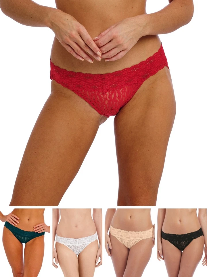 Wacoal Halo Lace Briefs Bikini Brief Knickers Sheer Briefs Luxury Lingerie - Image 1 of 1