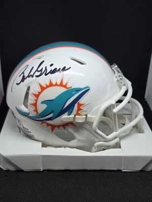 Mini casco de velocidad autografiado por Bob Griese - BAS Foto 1 de 4