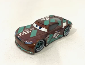 DISNEY PIXAR CARS 3 METAL SHELDON SHIFTER SPUTTER STOP #92 RACE CAR 2020 MATTEL - Foto 1 di 5