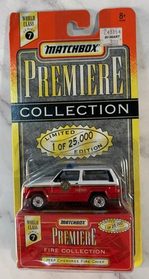MATCHBOX PREMIERE WORLD CLASS 7 JEEP CHEROKEE FIRE CHIEF 34310 - Image 1 of 4