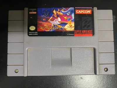 Disney's Aladdin - SNES Super Nintendo - Capcom - Acceptable Condition - Image 1 of 2