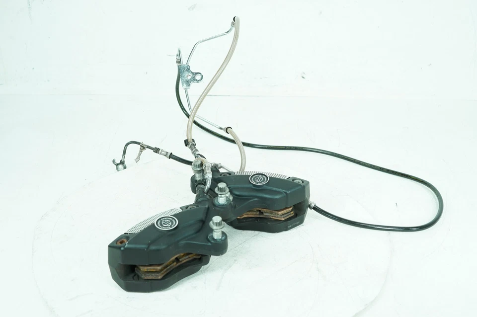 11 Harley Touring Street Glide Screamin Front Left Right Brake Calipers Line ABS - Image 1 of 4
