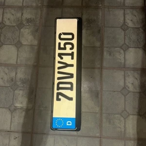 European German license plate new rare USA sold 1 plate - Imagen 1 de 7