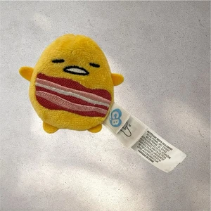 Gudetama The Lazy Egg Series 1 Cutie Beans "Bacon" Plush Yellow Plushie 2.5” - Picture 1 of 10