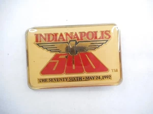 INDY CAR CART RACING HAT PIN LAPEL PIN - INDY 500 MAY 24 1992 1" - Picture 1 of 1