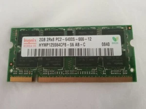 2GB Hynix PC2-6400s 666MHz DDR2 SODIMM Laptop Memory - Working Pull from E6400 - Picture 1 of 1
