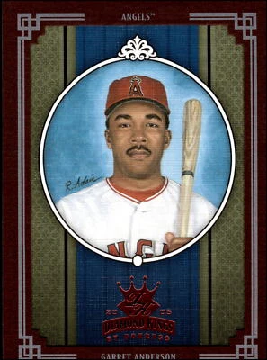2005 Donruss Diamond Kings #1 Garret Anderson   Framed Red Anaheim Angels - Image 1 of 2