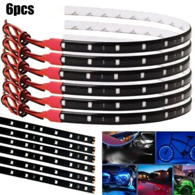 30CM Car Flexible Strip Light DRL 3528 SMD LED Waterproof 12V Home Van Lights - Image 1 of 4