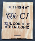 Get High At The CI Restaurant Bar Athens OH Ohio Matchbook Full 20 Unstruck
