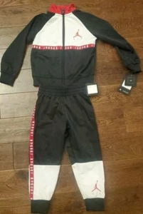 GORGEOUS NEW WITH TAGS NIKE AIR JORDAN 2 PIECE SET JACKET/PANTS TODDLER SIZE 3T - Picture 1 of 7