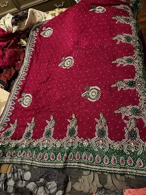 Sari de fiesta indio Foto 1 de 3