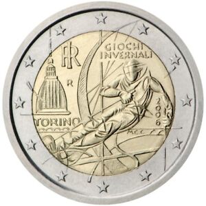 Italy - 2 Euro Commemorative 2006 XX Winter Olympic Games - UNC - FREE SHIPPING