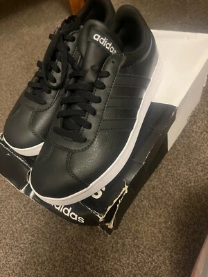 adidas VL Court 2.0 Womens Trainers size 4 New - Image 1 of 4