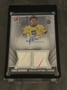 Paris Brunner /40 BVB RC Match Ball Topps Chrome Bundesliga 23/24 - Bild 1 von 2