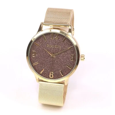 Reloj de pulsera de cuarzo para hombre con correa de acero inoxidable de malla milanesa premium Foto 1 de 4