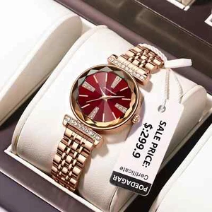 Ladies Watches Waterproof Stainless Steel Women Quartz Watch Women WristWatches - Picture 1 of 11