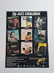 Jazz Catalogue Polygram ORIGINAL 90s MUSIC Album  ADVERT 9X12" POSTER - Picture 1 of 1