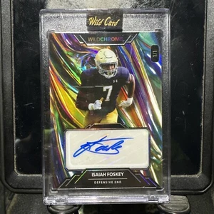2023 Wildcard wildchrome Isaiah Foskey Auto 1/1 - Picture 1 of 9