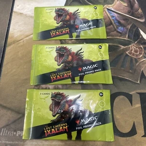 Lost Caverns of Ixalan FOIL PROMO BOOSTER PACK LOT OF 3 Magic MTG Factory Sealed - Picture 1 of 1