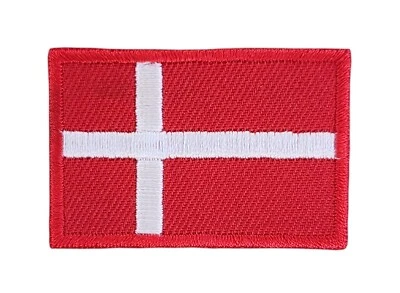 BP BRAUNERT PATCHES bk14★Bandera de Dinamarca parche pequeño planchar imagen para planchar parche parche 4,5 x 3 cm