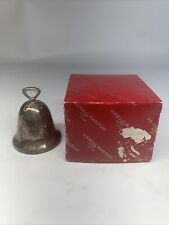 Reed and Barton Silversmiths 1985 Annual Christmas Silver Plated Bell