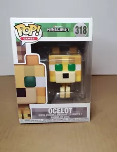 Funko Pop! ¡Juegos! Figura de vinilo de gato Mojang Minecraft Ocelot #318 ¡ABOVEDADA! - ¡NUEVO! - Imagen 1 de 8