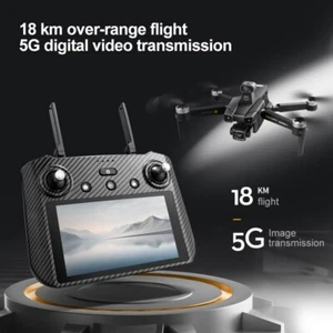 2024 Neu AE86 Pro Max Drohne GPS 3 Achsen Gimbal Fernbedienung mit Bildschirm + Airdrop - Bild 1 von 25