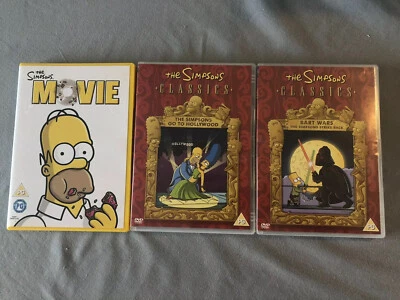 The Simpsons Movie DVD (2007)  + 2 Great Classics  Silverman cert PG - Image 1 of 4
