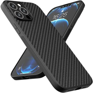 Cover Custodia Case per Iphone 15 PRO Max Fibra Di Carbonio anti Scivolo E anti - Foto 1 di 12
