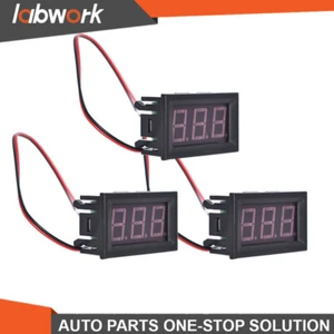 Labwork Voltmeter Panel DC 4.5-30V Blue LED 3Digital Display Voltage Meter 6Pc - Picture 1 of 13